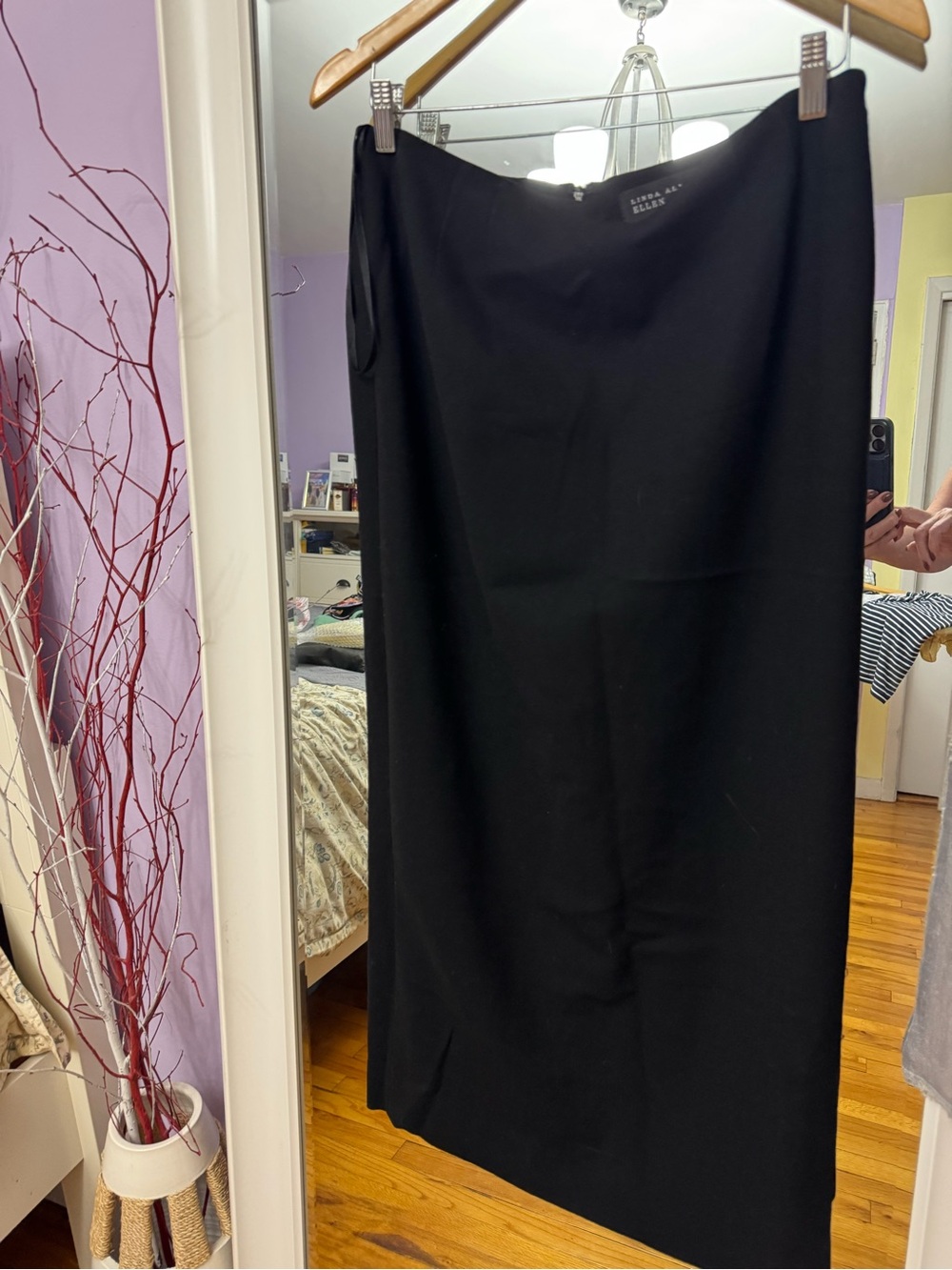 Theory Black Maxi Skirt